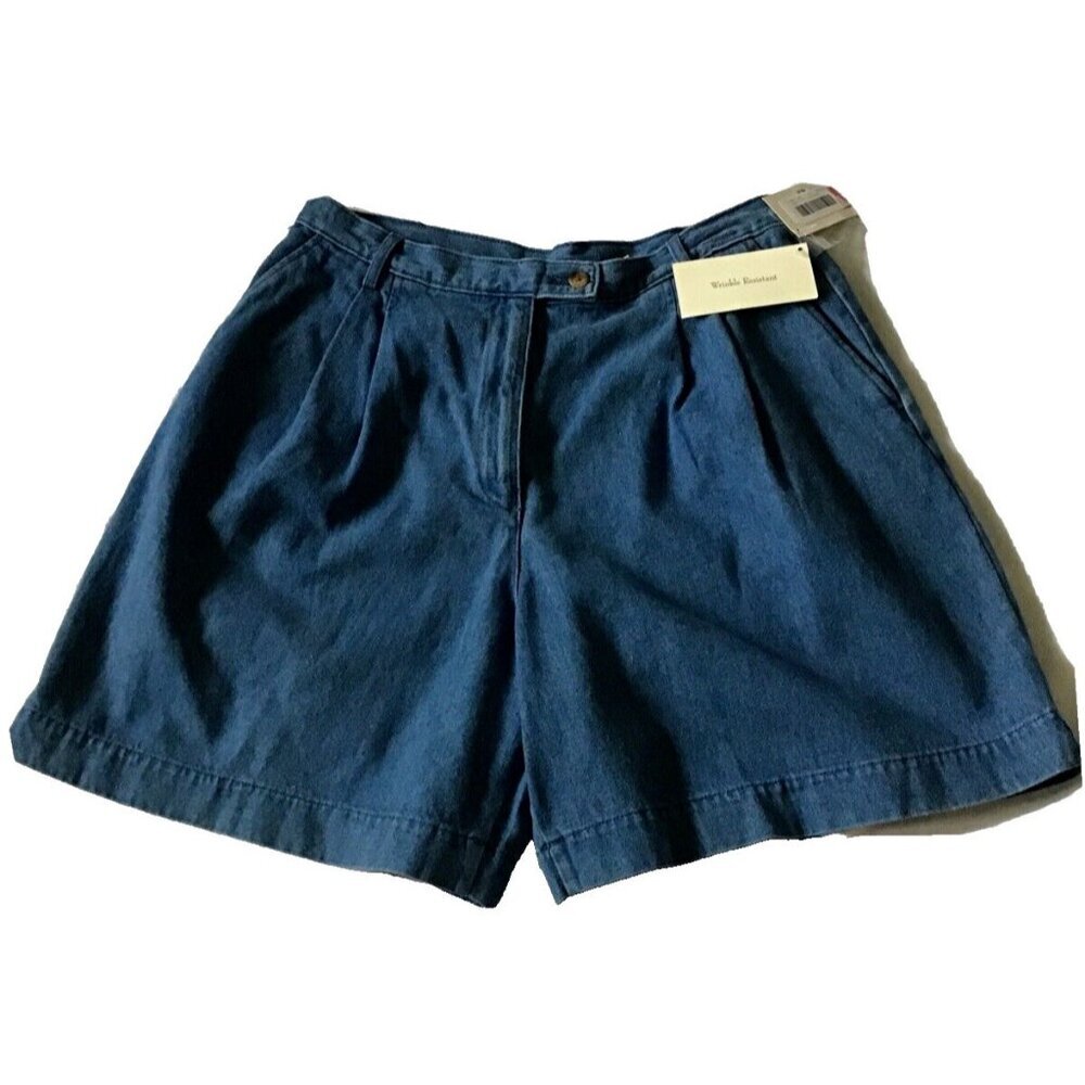 Westbound Petite Denim Wrinkle-Resistant Shorts 16P Casual Comfort